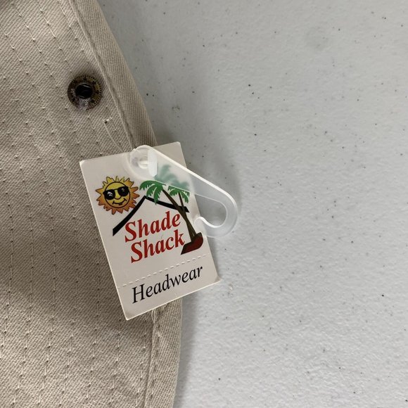 NWT Shade Shack Panama City Beach Tan Bucket Hat with Chin Strap - Picture 7 of 7